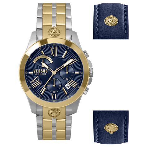 versus versace chronograph chrono lion|VERSUS Versace Chrono Lion Chronograph Leather Strap .